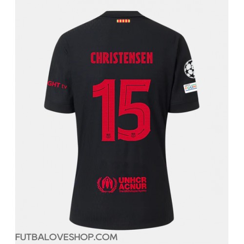 Dres Barcelona Andreas Christensen #15 Preč 2024-25 Krátky Rukáv